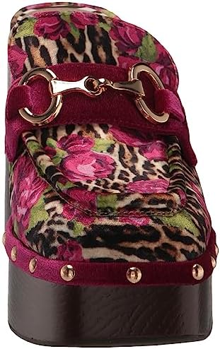 Betsey Johnson Women's Aydin Clog, Leopard Floral, 8.5 | Image 1