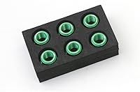 Vista 2 de Autobahn88 Kit de vestir de tuerca de piñón de motocicleta, compatible con Kawasaki Versys 300 X KLE300 2017-2020 (verde) (juego de 6)