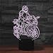 Imagen de HPBN8 Ltd 3D Moto ilusión Lámpara Luz Nocturna 7