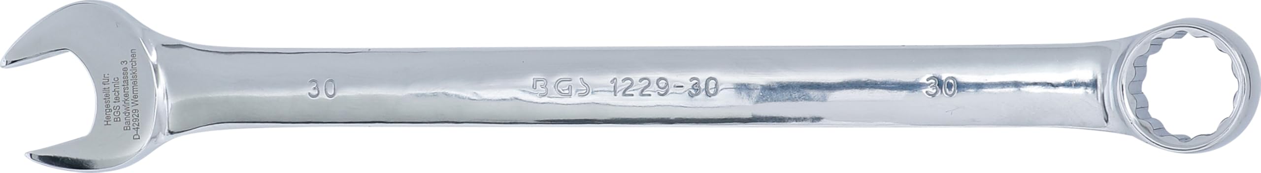 BGS 1229-30 | Chiave combinata anello-forchetta | extra lunga | 30 mm