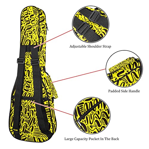 Sac robuste pour ukulélé de concert rembourré housse de transport étanche pour soprano