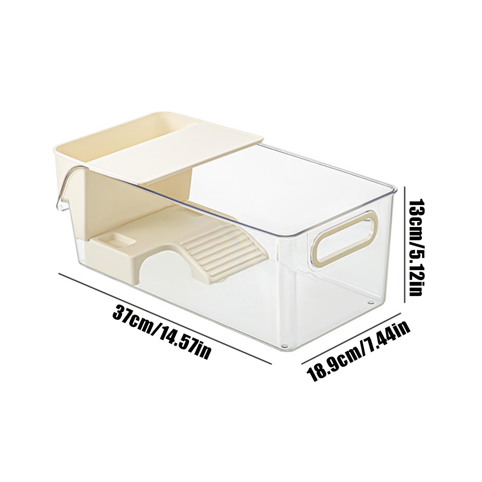 Tortuguera – Jaula para Tortugas, Caja reproductiva Transparente con área emergente para pequeños Animales, Peces, gambas, Anfibios