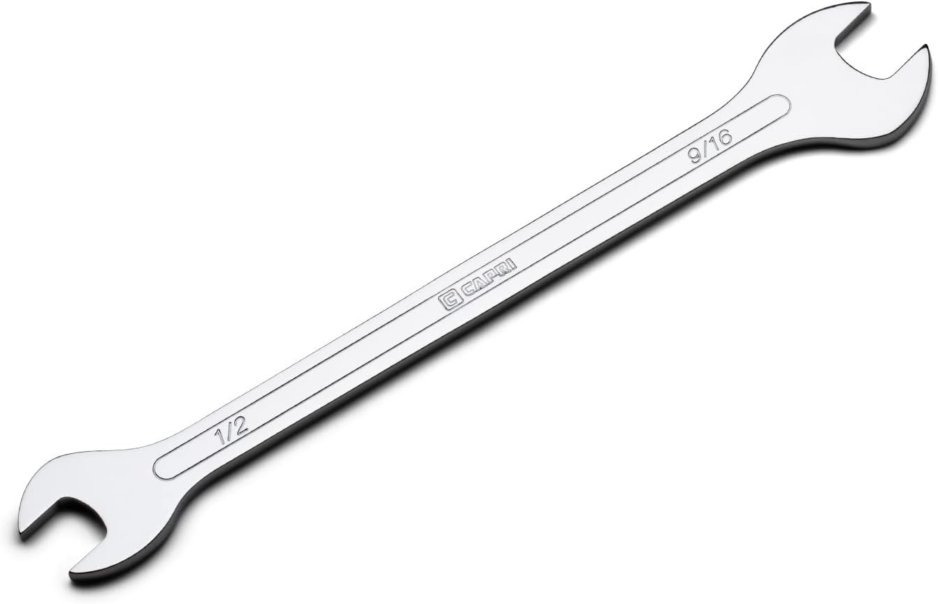 Capri Tools 1/2 in. x 9/16 in. Super-Thin Open End Wrench, SAE (11850-12916)
