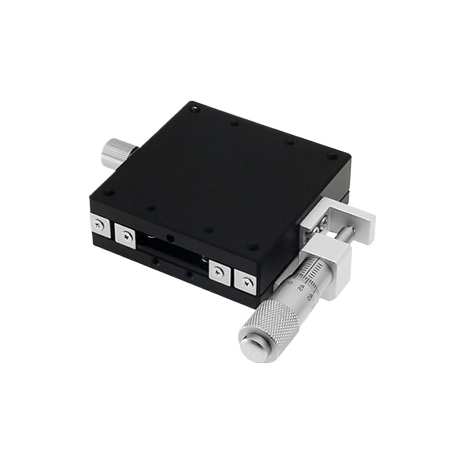 IGNVXMGKP Micrometer Table Manual Sliding Table X/XY/XYZ Axis Knob Trimming Precision Optical Table Guide Rail Displacement Platform(X-axis Right,40x40mm Table)