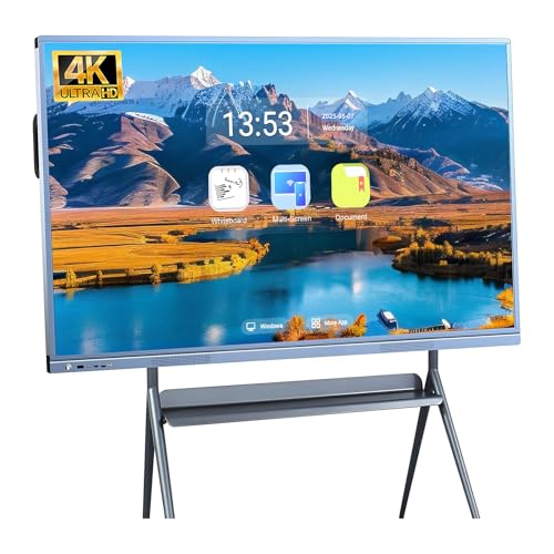 55'' Smart Board, 8+256 GB Interactive Whiteboard, 4K Electronic ...
