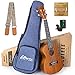 Produktbild Konzert Ukulele,Ukuleles Erwachsene Anfänger mit Dickerer Tasche Verbreiterter Ukulelengurt 23 Zoll Italienische Saiten Digitales Stimmgerät