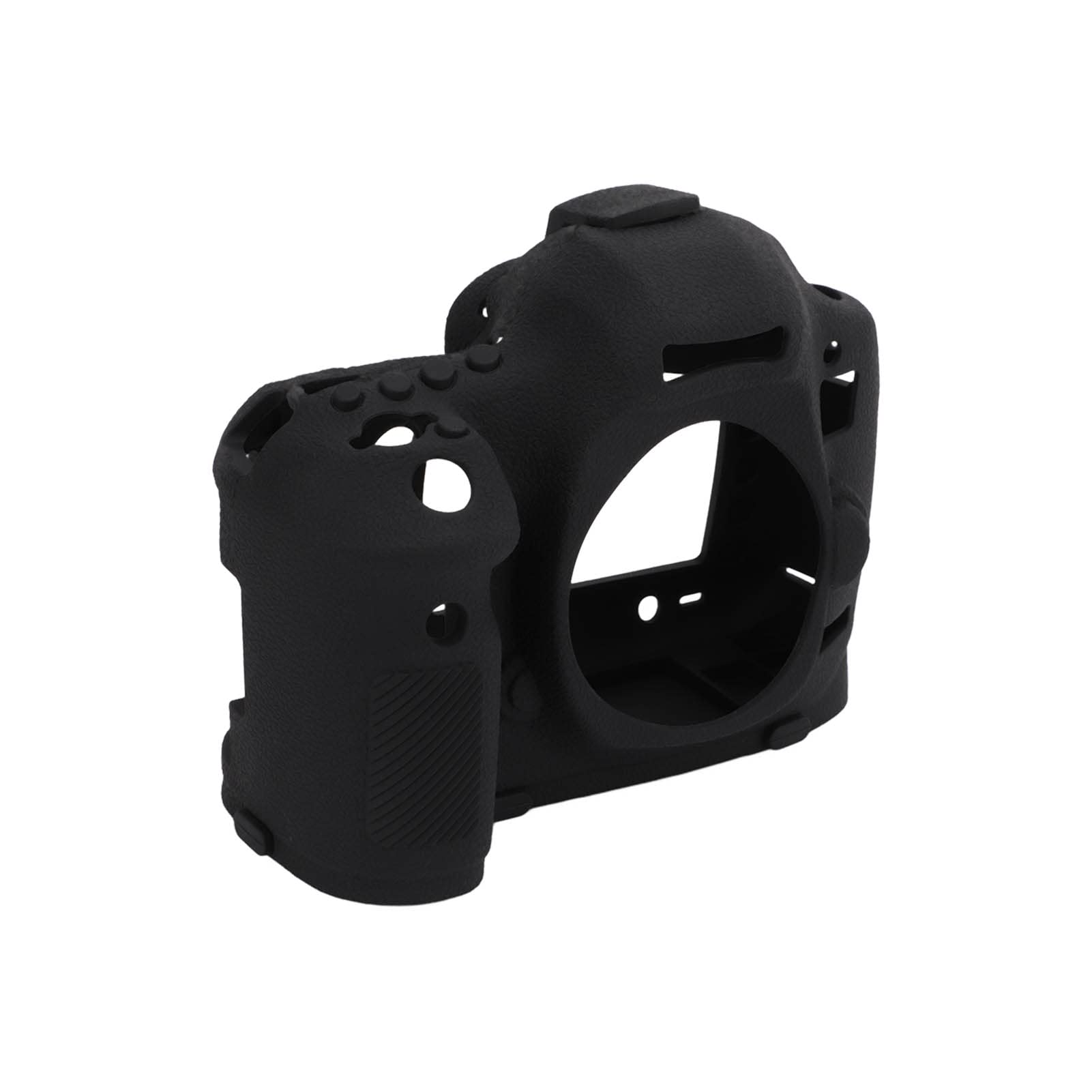 Funda de Silicona para cámara 5D3, Superficie de Textura, Cubierta Protectora Suave, Carcasa del Cuerpo con Funda Base