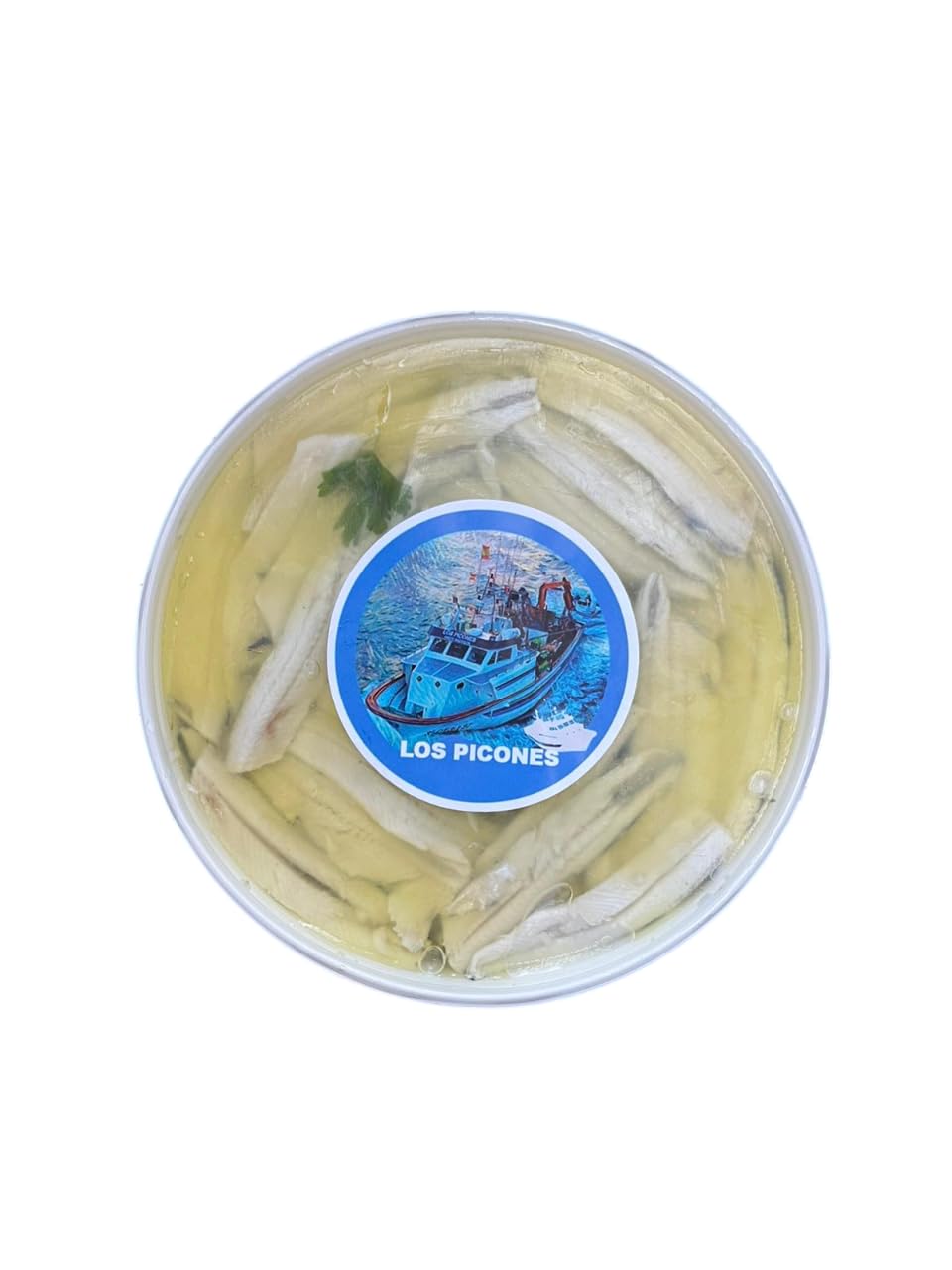 Los Picones Gourmet® Boquerones en Vinagre con Aceite de Oliva I Tarrina 400gr I Pescado Fresco I Conservas de Pescado I Productos Gourmet I Conservas Artesanales I Salazones y Ahumados.