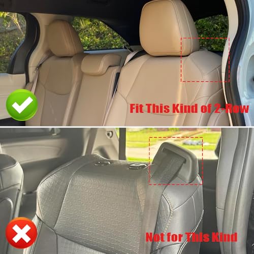 TTX LIGHTING Custom Fit Seat Covers for Toyota Sienna 2021-2025 LE and XLE 8-Passenger Leather Car Seat Cover Full Coverage Set Spill & Stain Proof Black