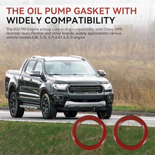 Image of 4 Pack B32790 Oil Pump Pickup Tube O-Ring Gasket Kit-High Temp Seals for LS Engines,Compatible with Chevy Silverado /Suburban /Tahoe,GMC Sierra /Yukon,Cadillac Escalade(5.3L 6.0L V8)