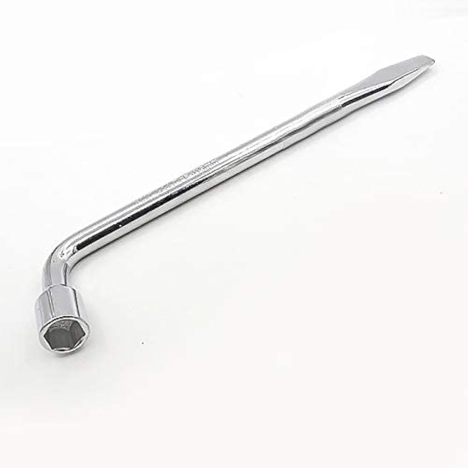 TopHomer 19MM Lug Wrench Chrome Vanadium Steel L-Type Wheel Nut Wrench Hex Key Socket Spanner Ideal for Repair Car