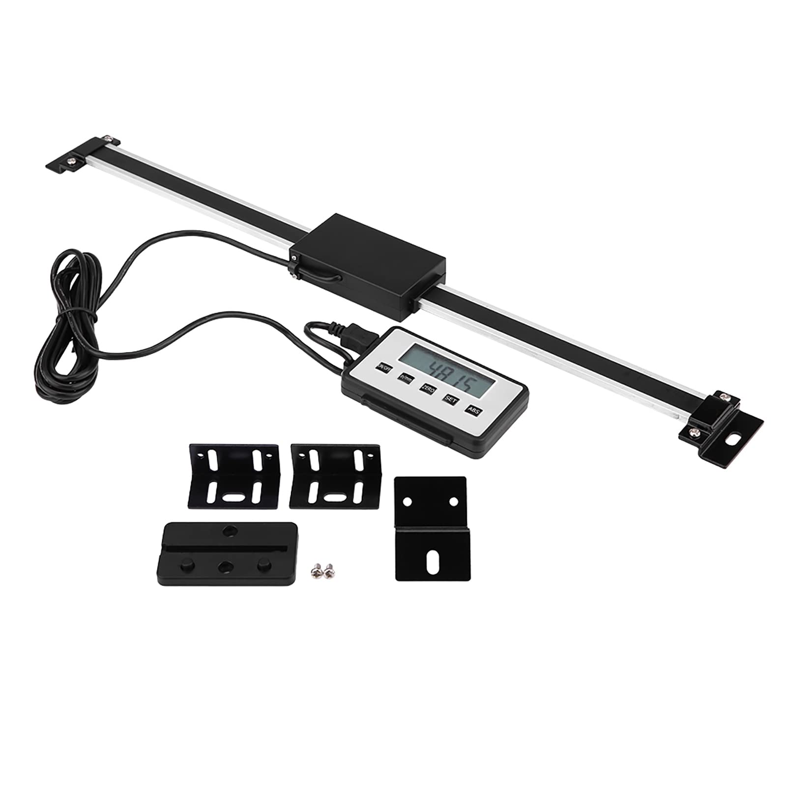 ViaGasaFamido Calibre numérique 0-300mm Échelle linéaire précise avec Affichage LCD pour fraiseuses et Tours Outils de Mesure Professionnels pour mécaniciens en Atelier de précision