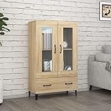 🌟【Facile à Nettoyer】La surface de cette armoire latérale est facile à nettoyer.