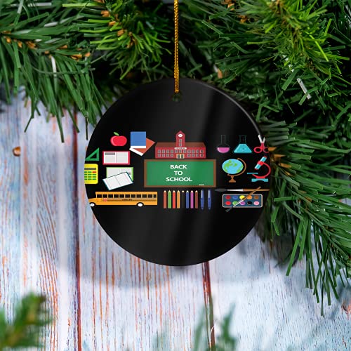 Mr & Mrs Ornaments - Back To School Homeschool 2021 Christmas Ornaments, Xmas Tree Decoration Ornament, Cute Christmas Tree Ornament, Quarantine Christmas Ornament Gift Christmas, Xmas, Son 2 Pcs #TOP1