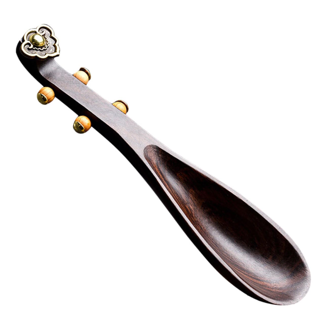 OKUMEYR Wooden Tea Scoop for Loose Leaf Tea Natural Grain Spoon for Kitchen Use for Measuring Tea and Spices Elegant Kitchen Gadget present for Tea Lovers