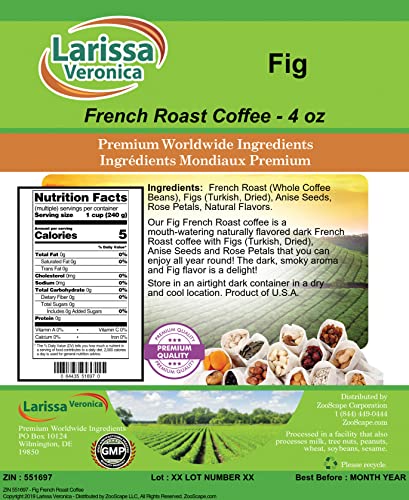 Café Fig French Roast en Grano 4 oz miniatura 2