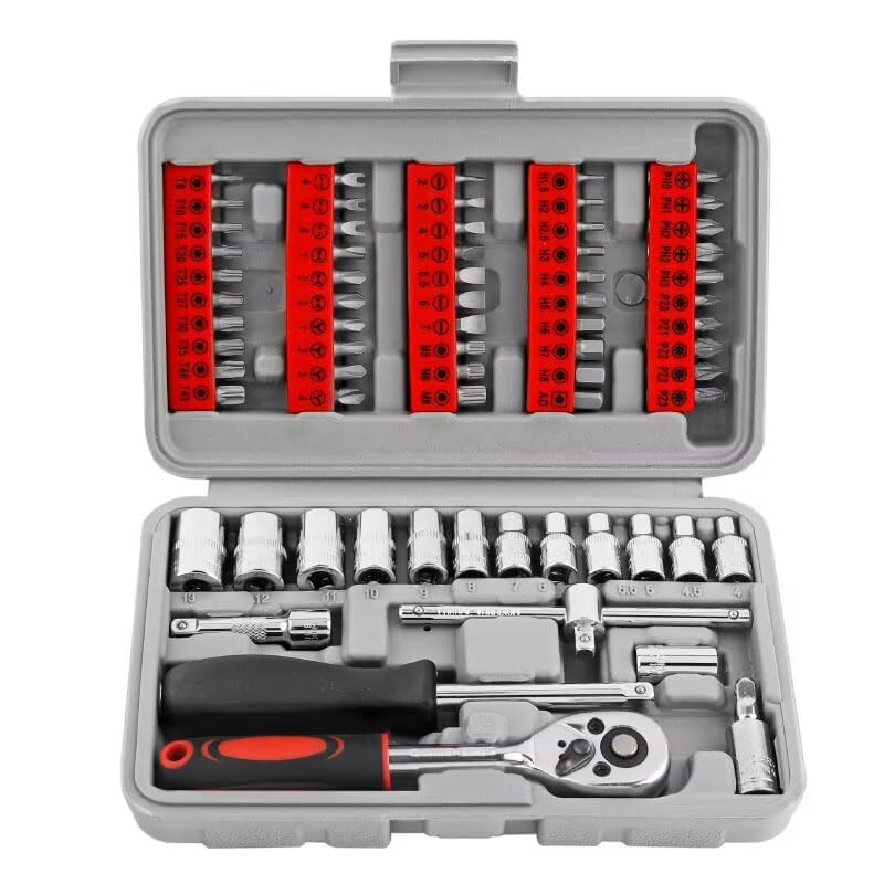 Set de herramientas para reparación de auto 68 piezas miniatura 1