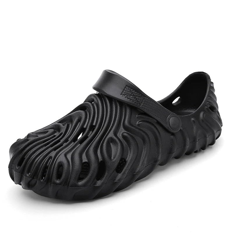 Image of Unisex Slip-On Wave Design Pattern Clogs
