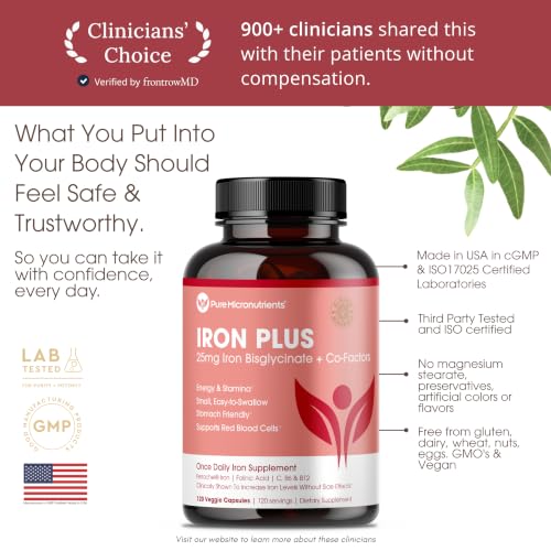 Pure Micronutrients Gentle Iron Bisglycinate