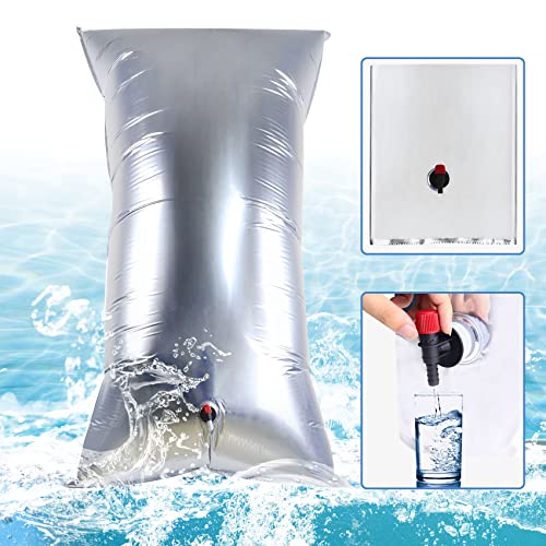 Reißfestes Wasserbeutel 220L Steril Wasserbeutel haben CE ISO-zertifizierter & BPA-freier, 100% Auslaufsicherer Wasserbehälter Wiederverwendbare Faltbarer sicheren Notvorrat Beutel Cover