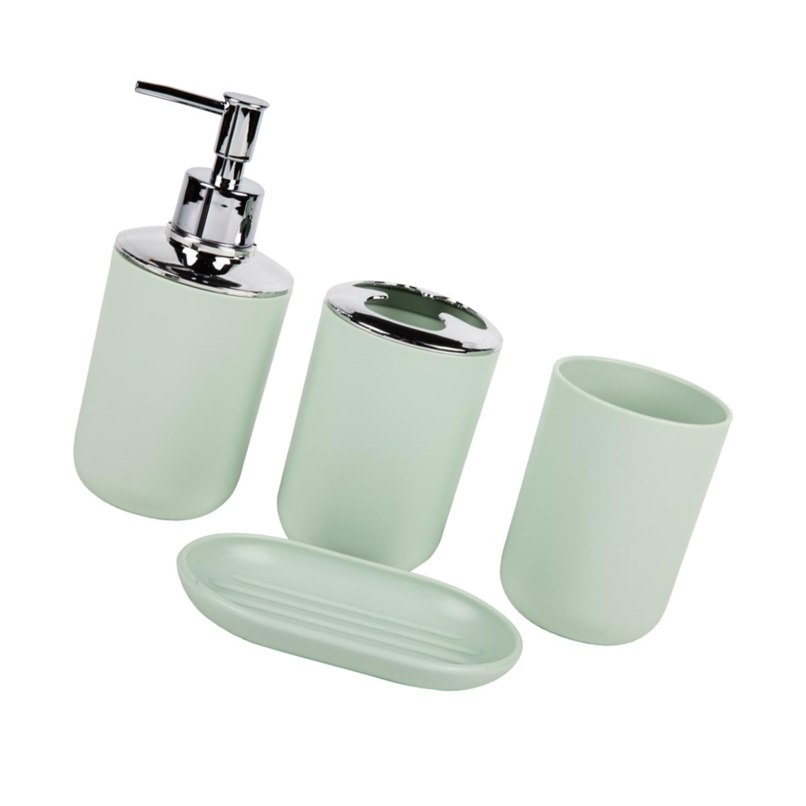 Toothbrush Holder, Soap Dispenser Tray & Countertop Storage Soap Dispenser and Toothbrush Holder
