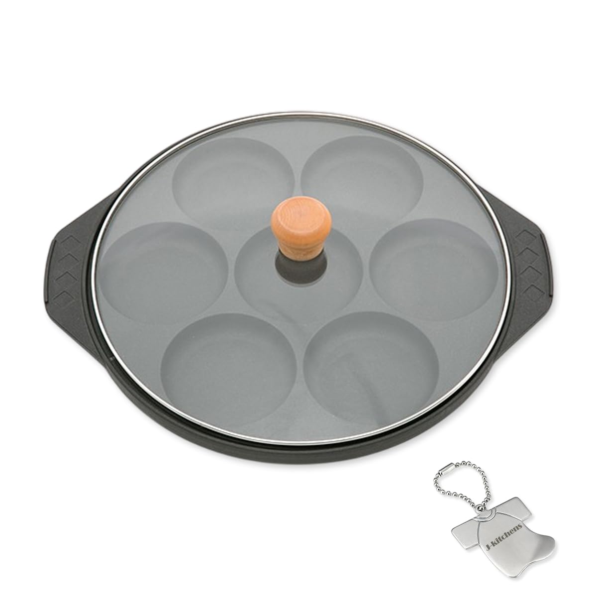 J-kitchens Pancake Pan for Gas Fire, Fluorine Resin Processing, Made in Japan, With Original Tag