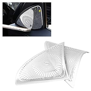 EVGATSAUTO Aluminium paar Autodeur Audio Speaker Tweeter Decoratie Cover voor E Klasse W213 2016 2017