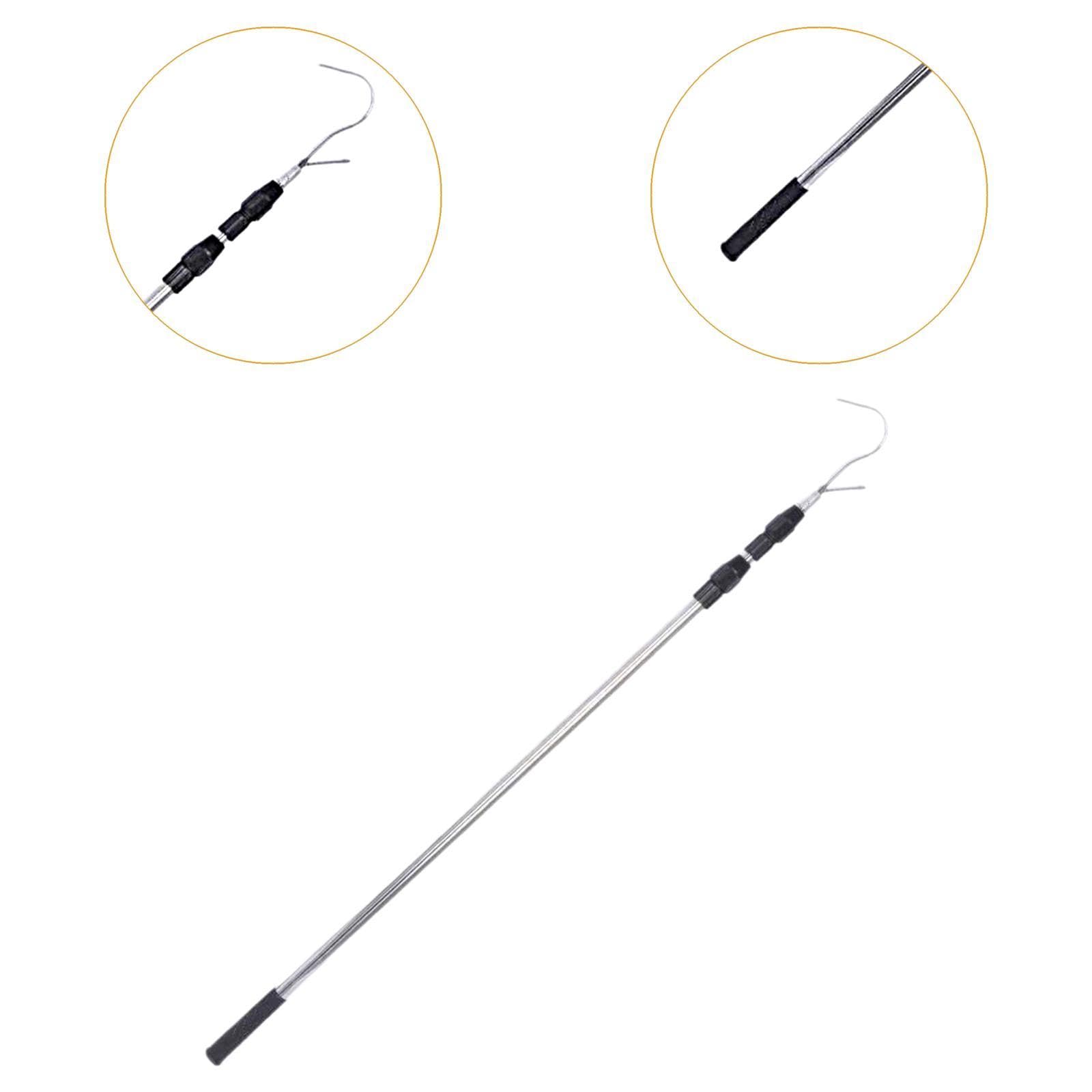 Herramienta de Agarre para La Caja Del Camión, Barra de Agarre Multifuncional Portátil Y Resistente para Carga de Camiones con Gancho, Negro