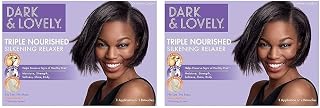 Dark & Lovely Healthy Gloss 5 Shea Butter No-Lye Relaxer Super Strength 2-Pack - Preserves Moisture, Shine, Strength