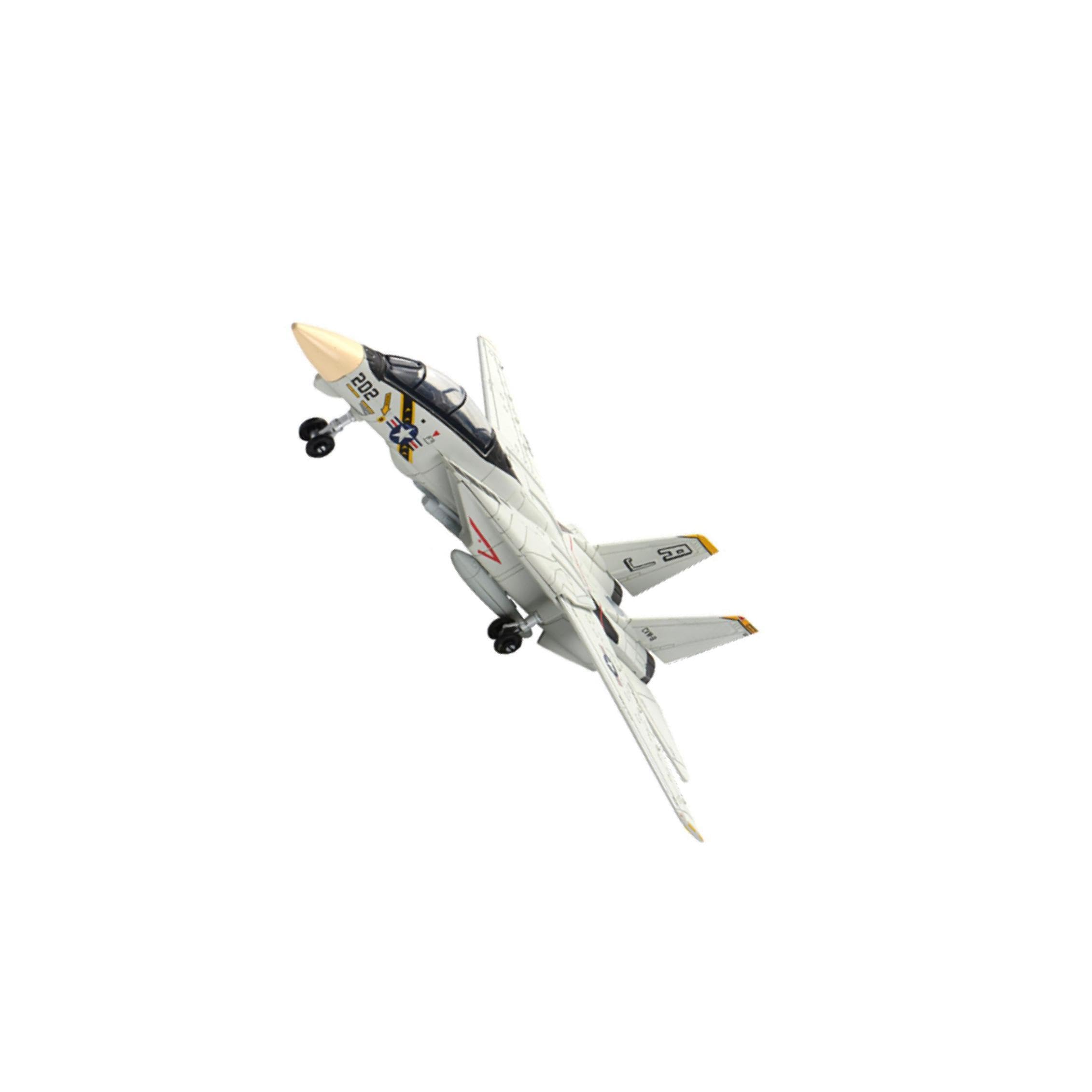 MUXZSIZ Easy Assembly Fighter Plane Model Kit Educational Desktop Display Aircraft Making Educational Toy for Young Minds Tabletop Ornament Plane Diecast, F14