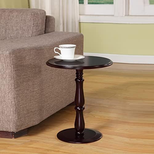 Kings Brand Furniture - Dark Cherry Finish Wood Plant Stand Accent Side End Table