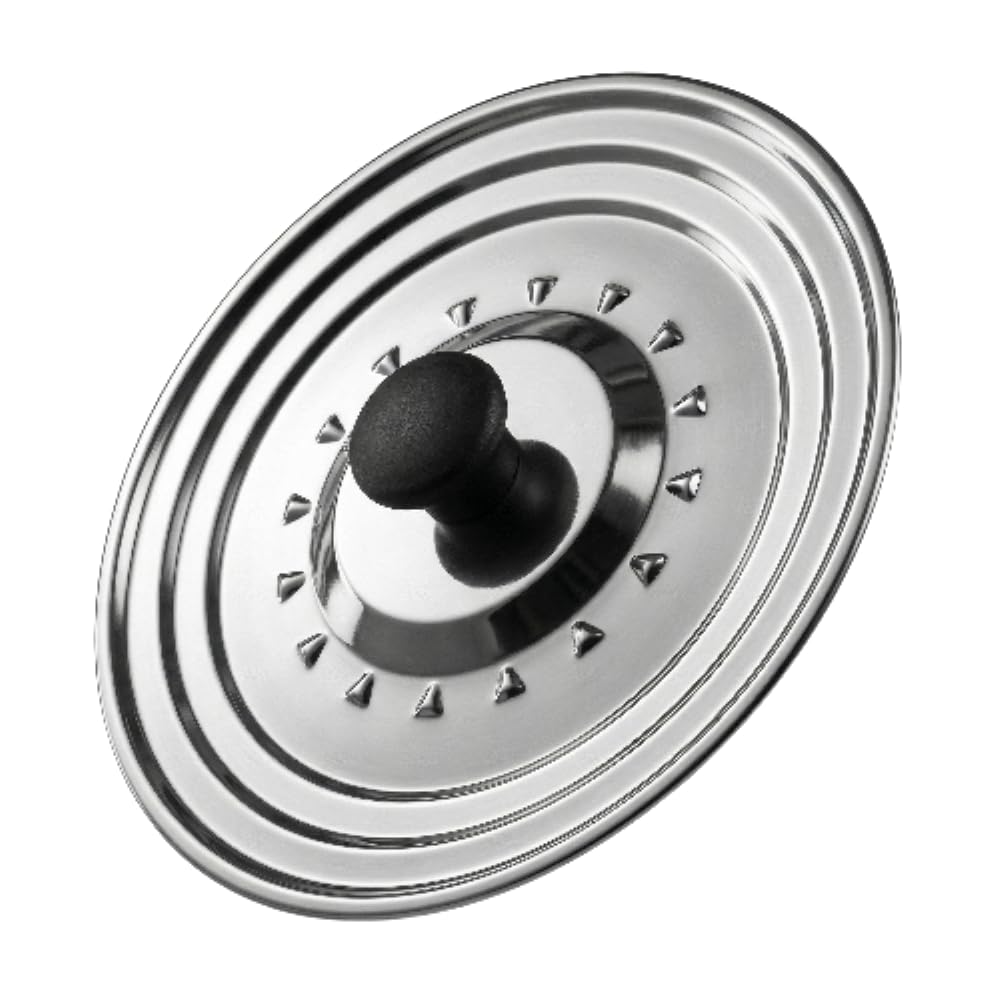 Topfdeckel 16/18/20 cm – Universal-Pfannendeckel – Deckel für Töpfe und Pfannen aus Edelstahl – robuster und leichter Universal-Topfdeckel für tägliches Kochen Küche, Haushalt & Wohnen