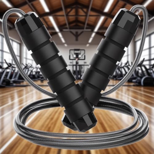 Jump Rope, Adjustable length Rapid Speed Jumping Rope Cable with Ball Bearings