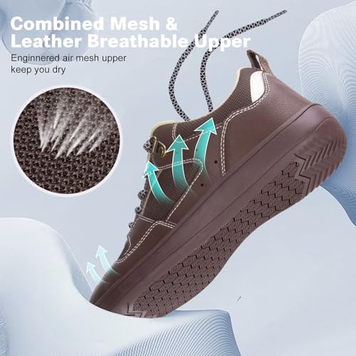 Image of ZYEN Mens Barefoot Shoes Wide Toe Box Trail Running Sneakers Zero Drop Non-Slip Extra Wide Width Walking Shoes Minimalist Wrestling Sneakers Gym Trainer