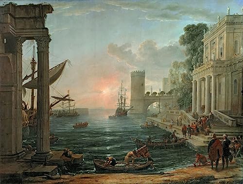 Peinture Poster Impression Tableaux Graffiti Art Claude Lorrain 60x90