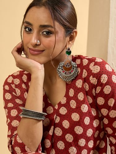 Image of INDO ERA Women Pure Cotton Kurta Palazzo Set | Printed Kurta with Palazzo Pants | Summer Friendly, Office Wear Co-Ord Set | Cord Set For Women Cotton