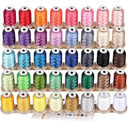 Máquina De Coser Y Bordar Singer Futura Xl 580 New brothread 40 Brother Colores 500M(550Y) Poliéster Bordado Máquina Hilo para Brother Babylock Janome Singer Pfaff Husqvarna Bernina Bordado Máquinas