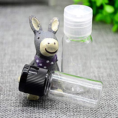 12Pcs 15ml/0.5oz BPA Free Empty Clear Plastic Bottle With Clear Flip Cap Jar Pot Vial Container For Emollient Water Sample Shower Gel Makeup Lotion Emulsion 2