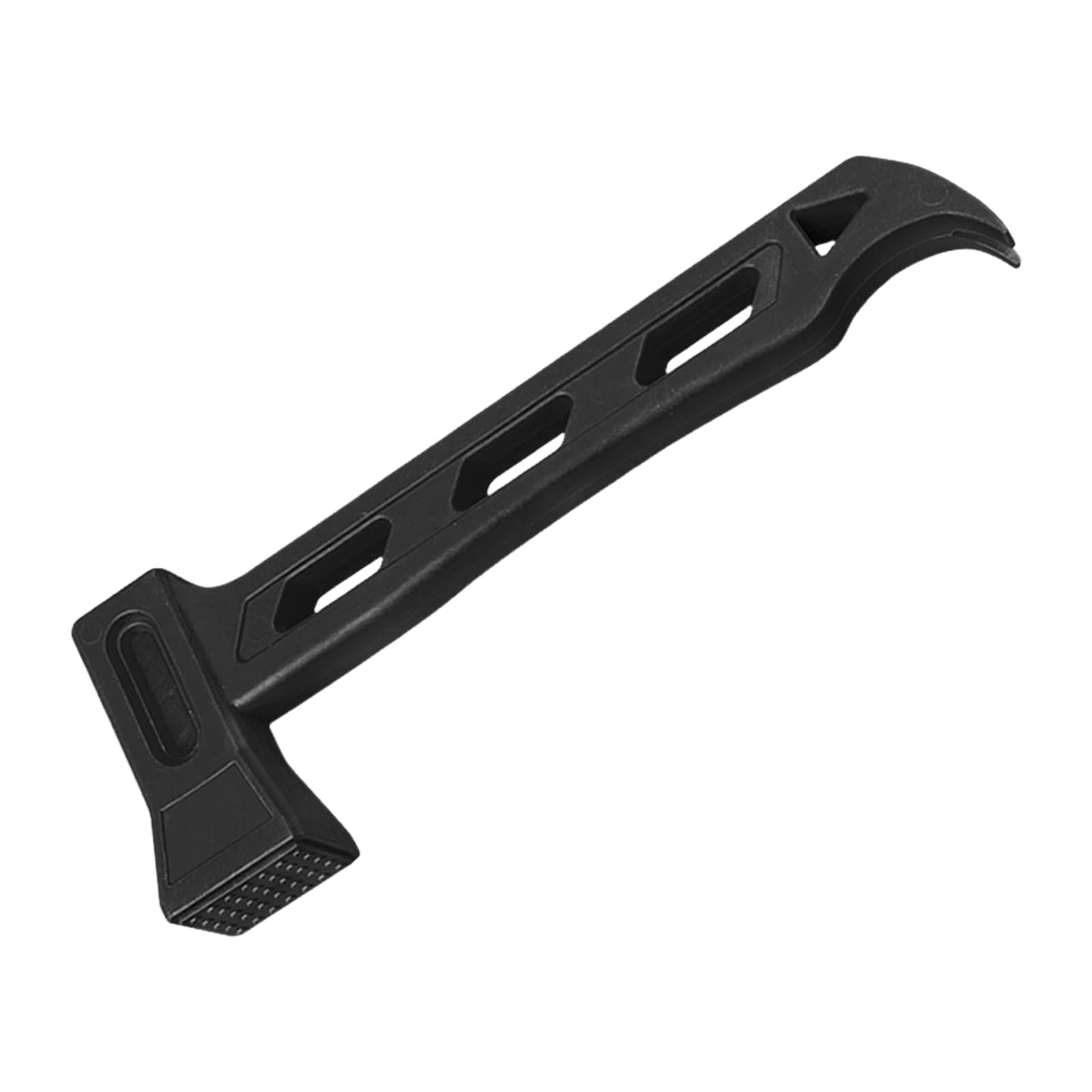 Black Pe Tent Stakes Hammer With Stake Puller Hole Ultralight Portable Hammer Anti-Slip Lightweight For Camping Pegs Canopies Tarp Shelter Outdoors