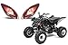 AMR Racing ATV Headlight Eye Graphic Decal Cover for Yamaha Raptor 660 01-05 (Corrupt)