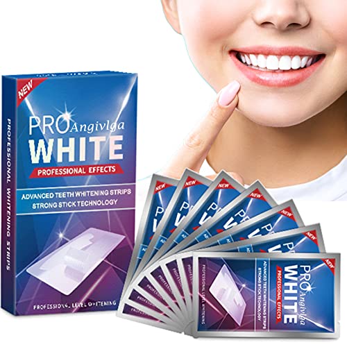 Teeth Whitening Strips 5D，Tooth Whitening Kits for Sensitive Teeth Gentle for Enamel and Gums, Teeth Whitener Removes White Strips Coffee Tea Smoking & Wine Stains (Super 14 PCS)
