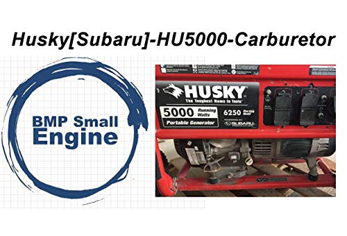 BMotorParts Carburetor Carb Assy. for Husky 5000 6250 Watt Subaru Generator HU5000 HU5000P