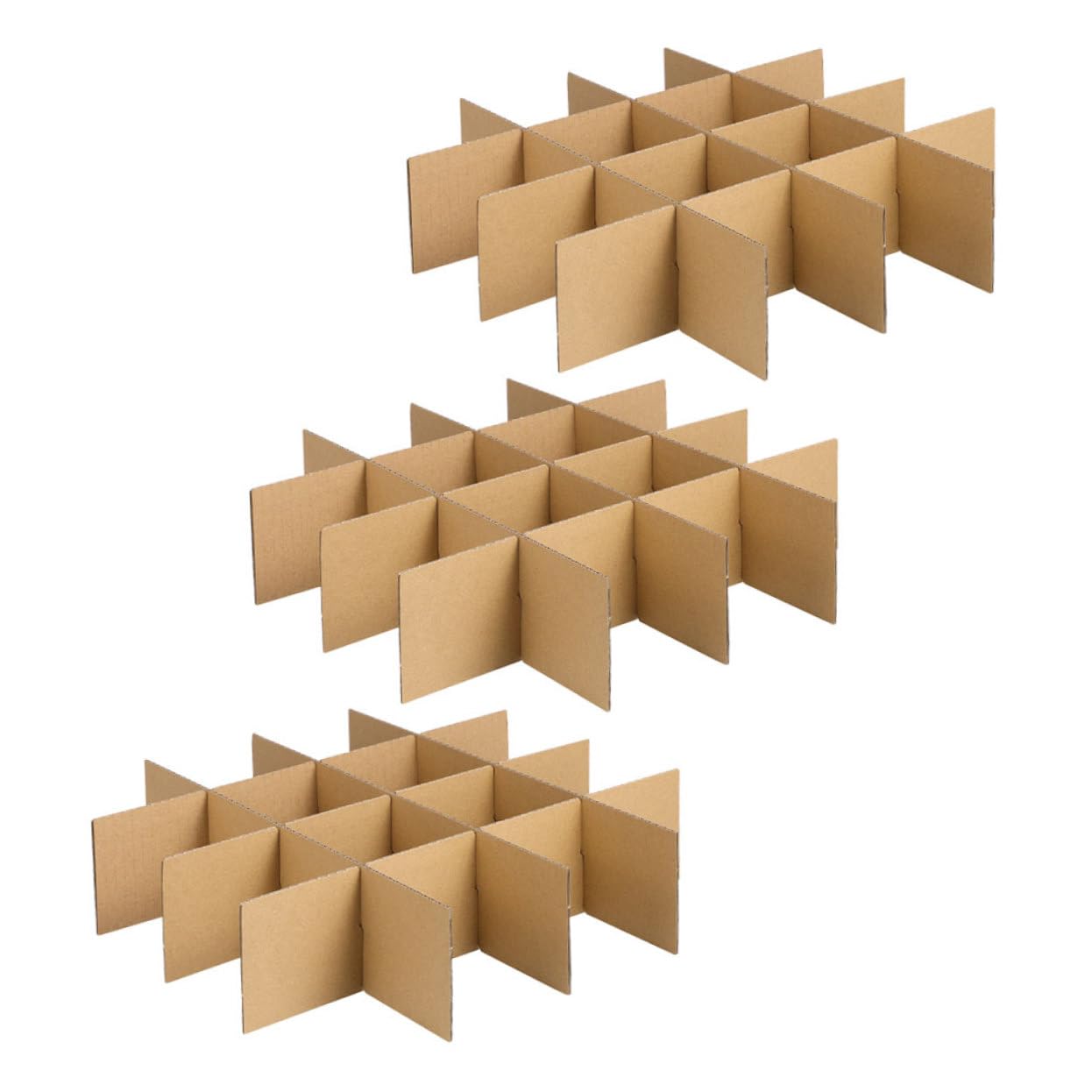 SHINEOFI 18Piezas Divisores de Cartón para Cajas de Mudanza Separadores de Embalaje para Copas y Vajilla Divisores Reutilizables y Duraderos Protección Efectiva para Transporte para Almacenamiento