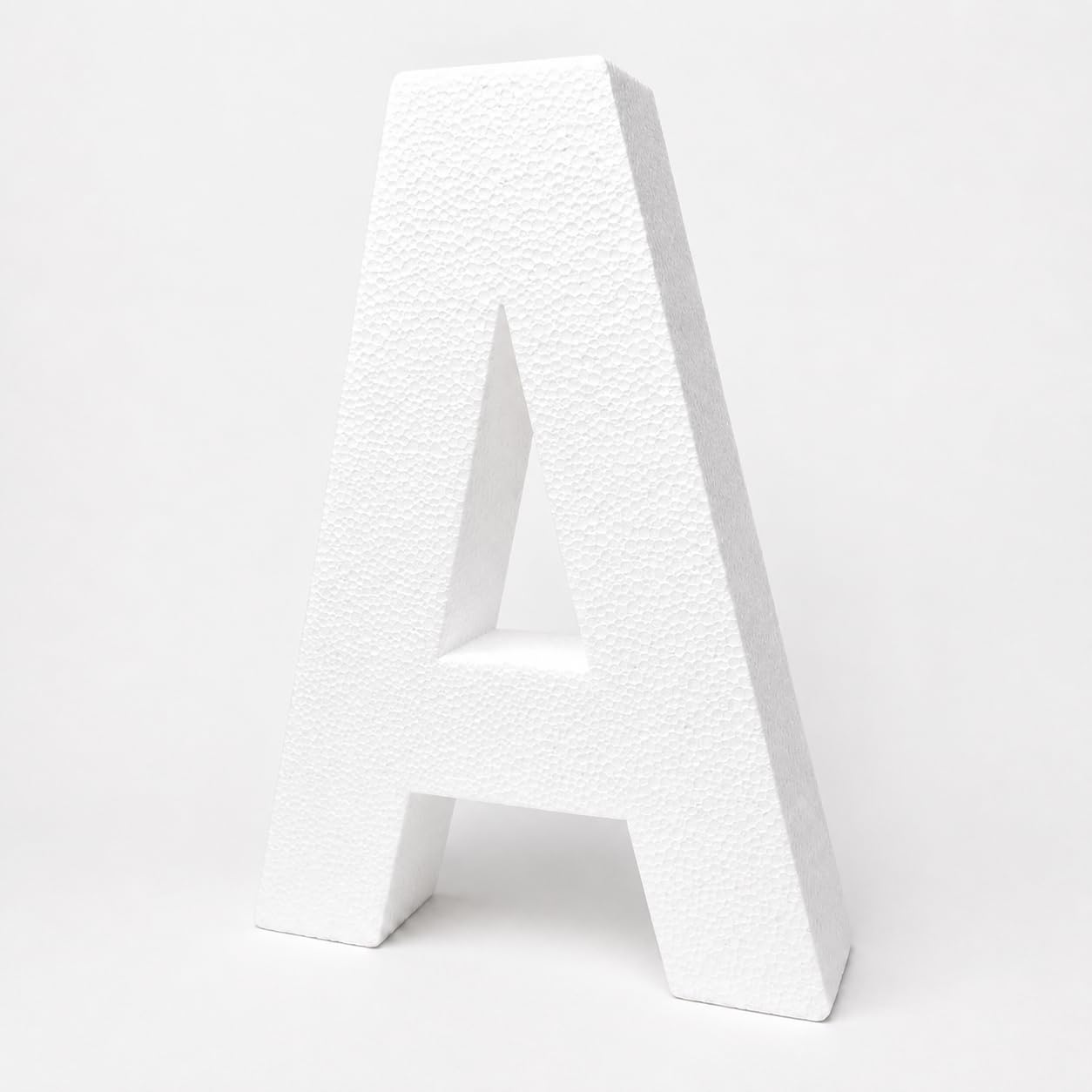 Lettre A en mousse 30 cm pour décoration de mariage et fête créative