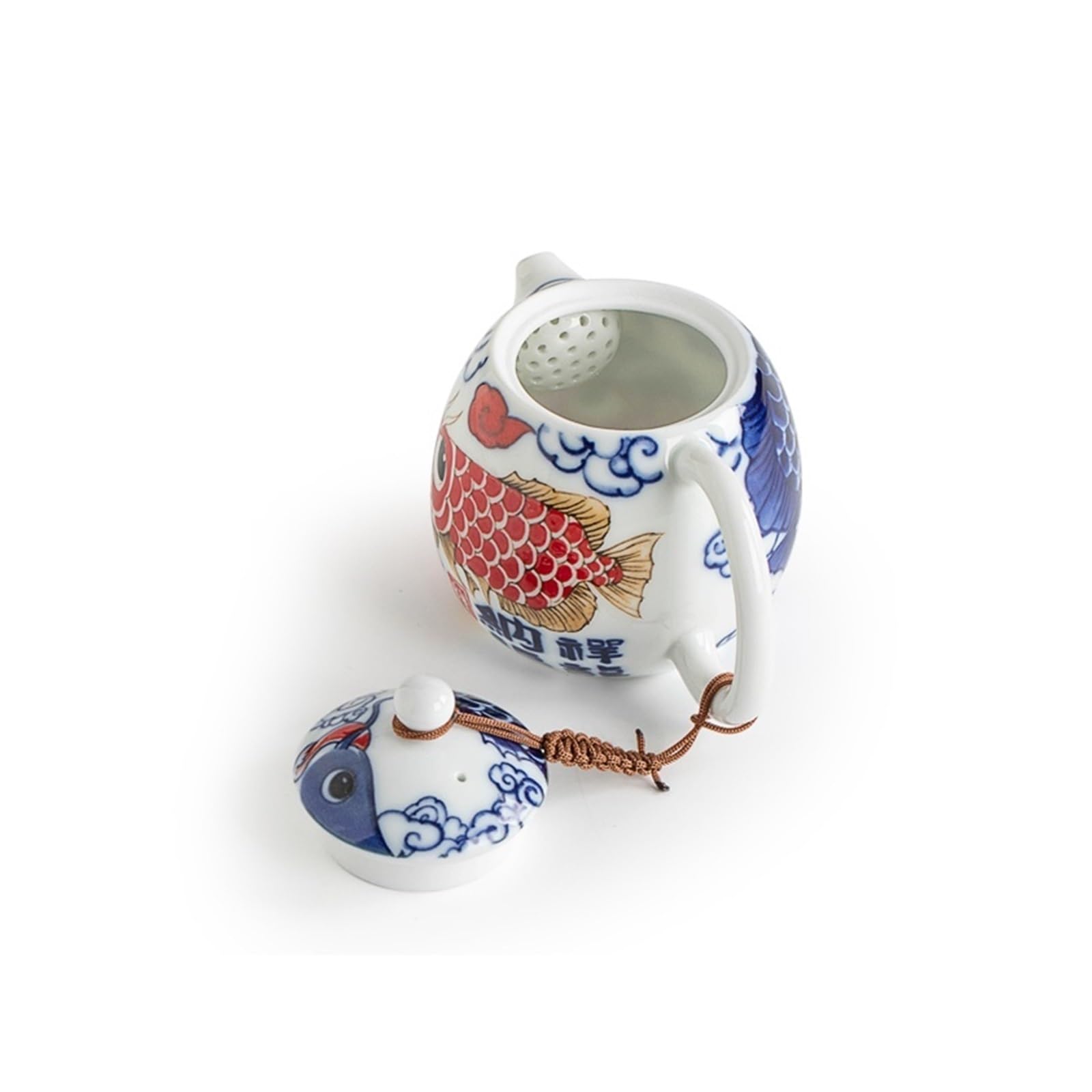 Czajnik do herbaty Dragon Fish Ceramiczny dzbanek do herbaty, chiński zestaw do parzenia herbaty Kung Fu, dzbanek do kawy