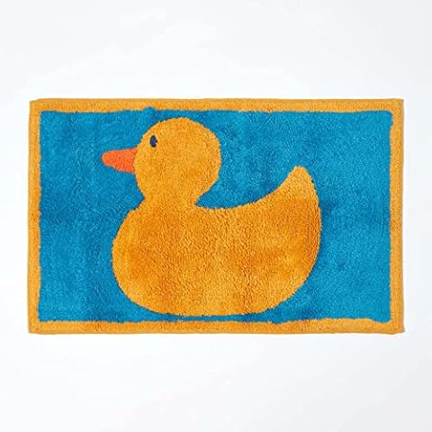HOMESCAPES Rubber Duck Non-Slip Bath Mat Cover
