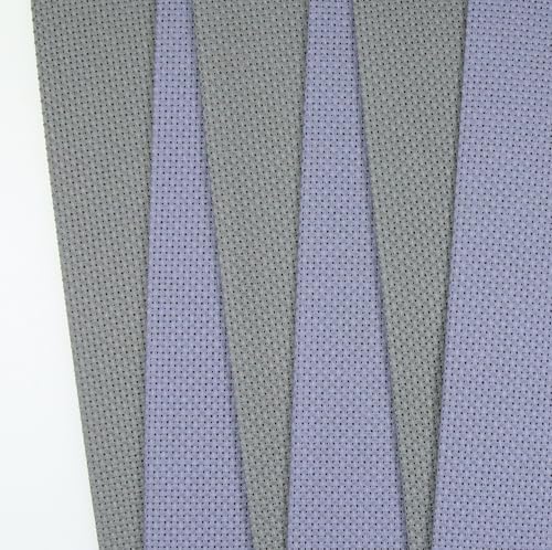 Image of KCS 6 pc of 12 inch x 18 inch(30cmx45cm) 14CT Counted Cotton Aida Cloth Cross Stitch Fabric (Light Steel Grey+Medium Grey)