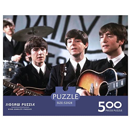 The Beatles Puzzles De 500 Pièces pour Enfant Adultes,Family Fun Groupe de Rock Musique Thème Puzzles De 500 Pièces pour Enfant Adultes Cadeaux 500pcs (52x38cm) - Les Beatles, Paul McCartney, John Lennon, RIngo Starr, George Harrison The Beatles Puzzles De 500 Pièces pour Enfant Adultes,Family Fun Groupe de Rock Musique Thème Puzzles De 500 Pièces pour Enfant Adultes Cadeaux 500pcs (52x38cm) – Image 3