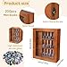Ptwola Mini Bookshelf Anxiety Shake Away Get Rid Your Anxiety Tiny Miniature Library Matchbox Display Cabinet with 200pcs Books Stress Relief Creative Decor Ornaments for Book Lovers Family Friends