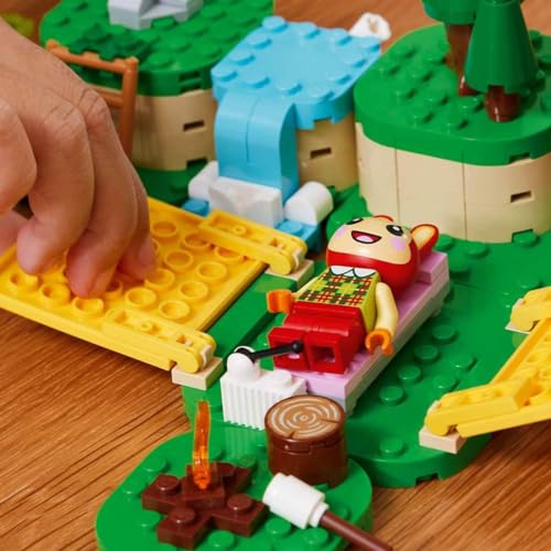 Image of LEGO Clara Animal Crossing Outdoor Activities Creative Building Toy for Kids, Tent, Rabbit Figurine Video Game Toy Birthday Gift Idea for Boys and Girls Age 6+ 77047